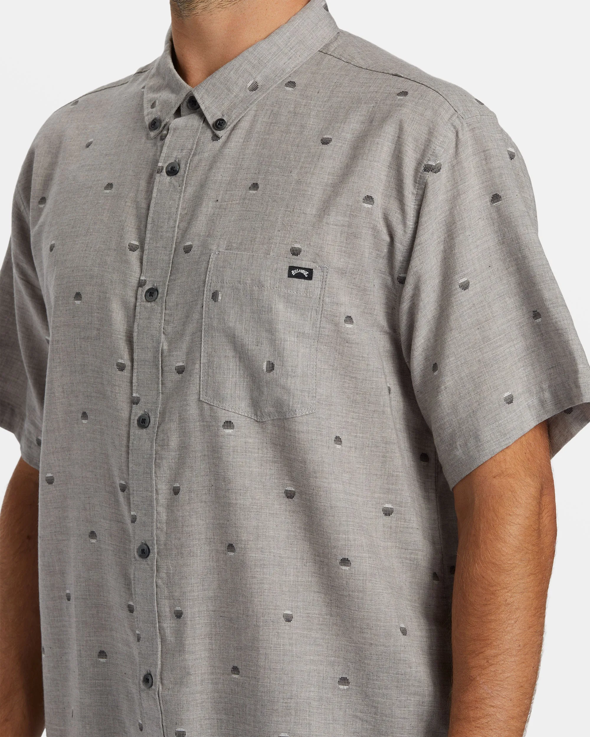 All Day Jacquard Short Sleeve Shirt - Alloy sold by Billabong product image thumbnail 4