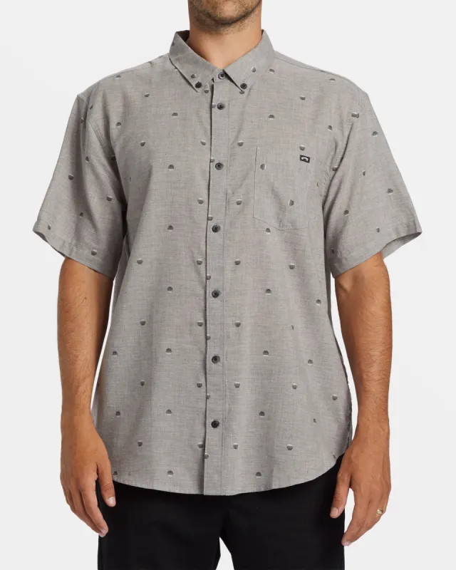 All Day Jacquard Short Sleeve Shirt - Alloy sold by Billabong
