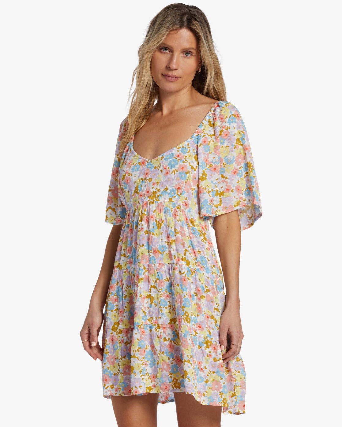 Take A Chance Babydoll Dress - Salt Crystal sold by Billabong product image thumbnail 4