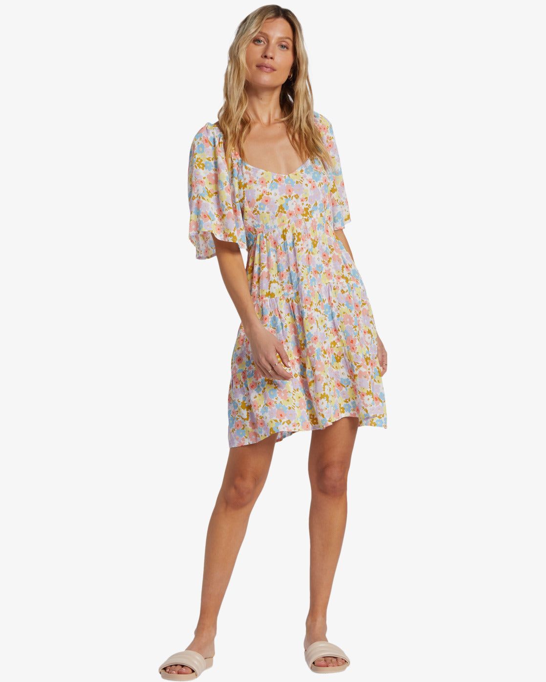 Take A Chance Babydoll Dress - Salt Crystal sold by Billabong product image thumbnail 2