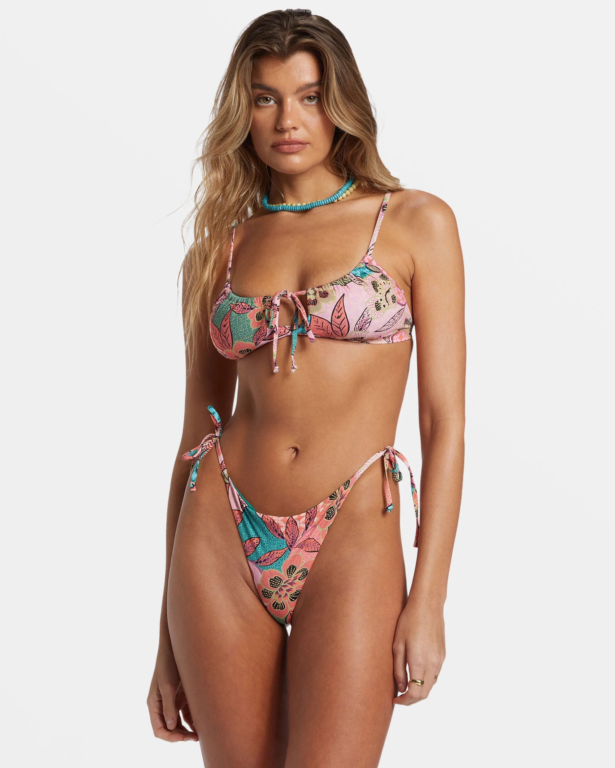 Visions Of Paradise Side-Tie Tanga Bikini Bottoms - Multi sold by Billabong product image thumbnail 2