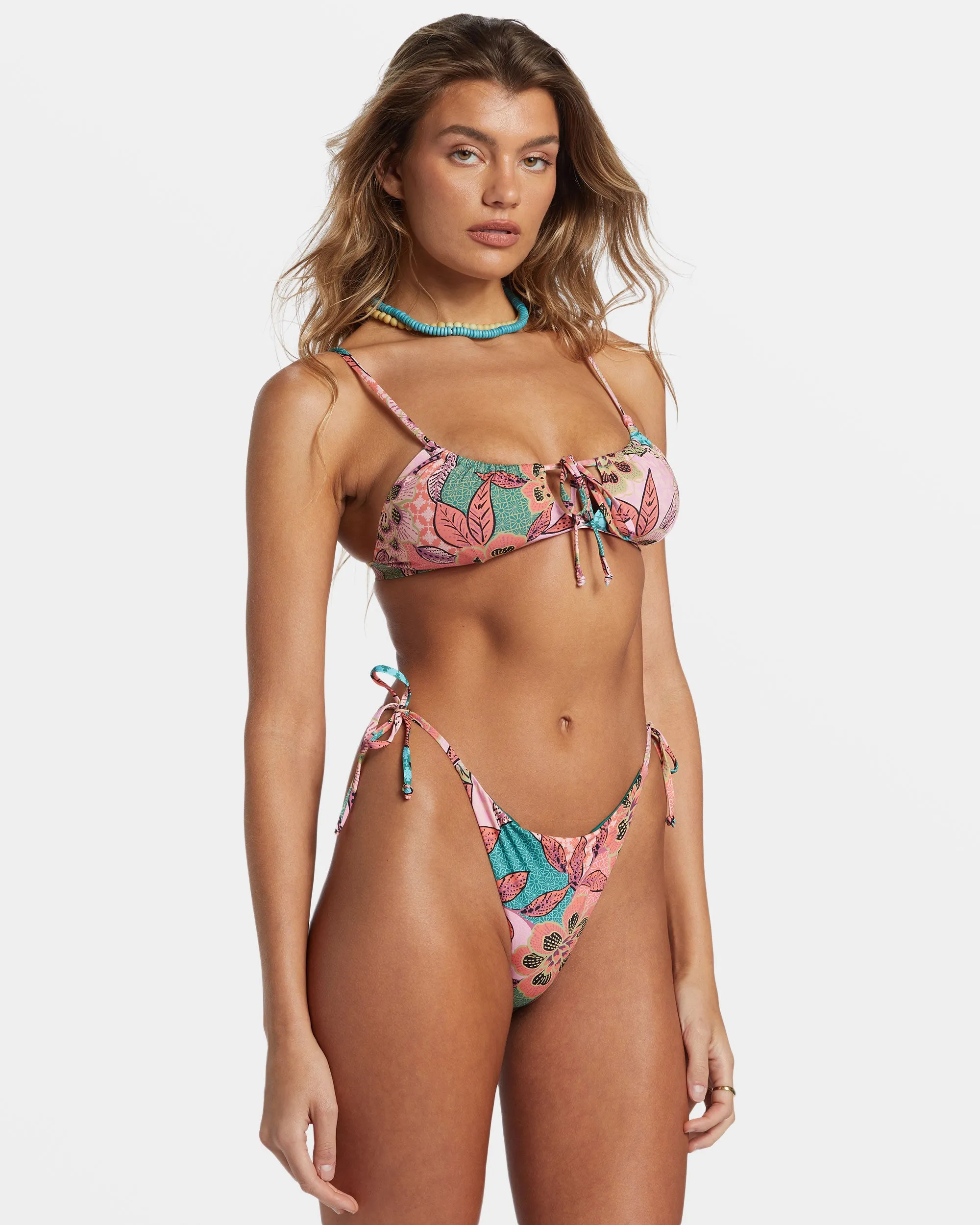 Visions Of Paradise Side-Tie Tanga Bikini Bottoms - Multi sold by Billabong product image thumbnail 3
