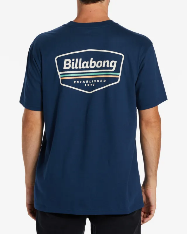 Walled T-Shirt - Dark Blue sold by Billabong