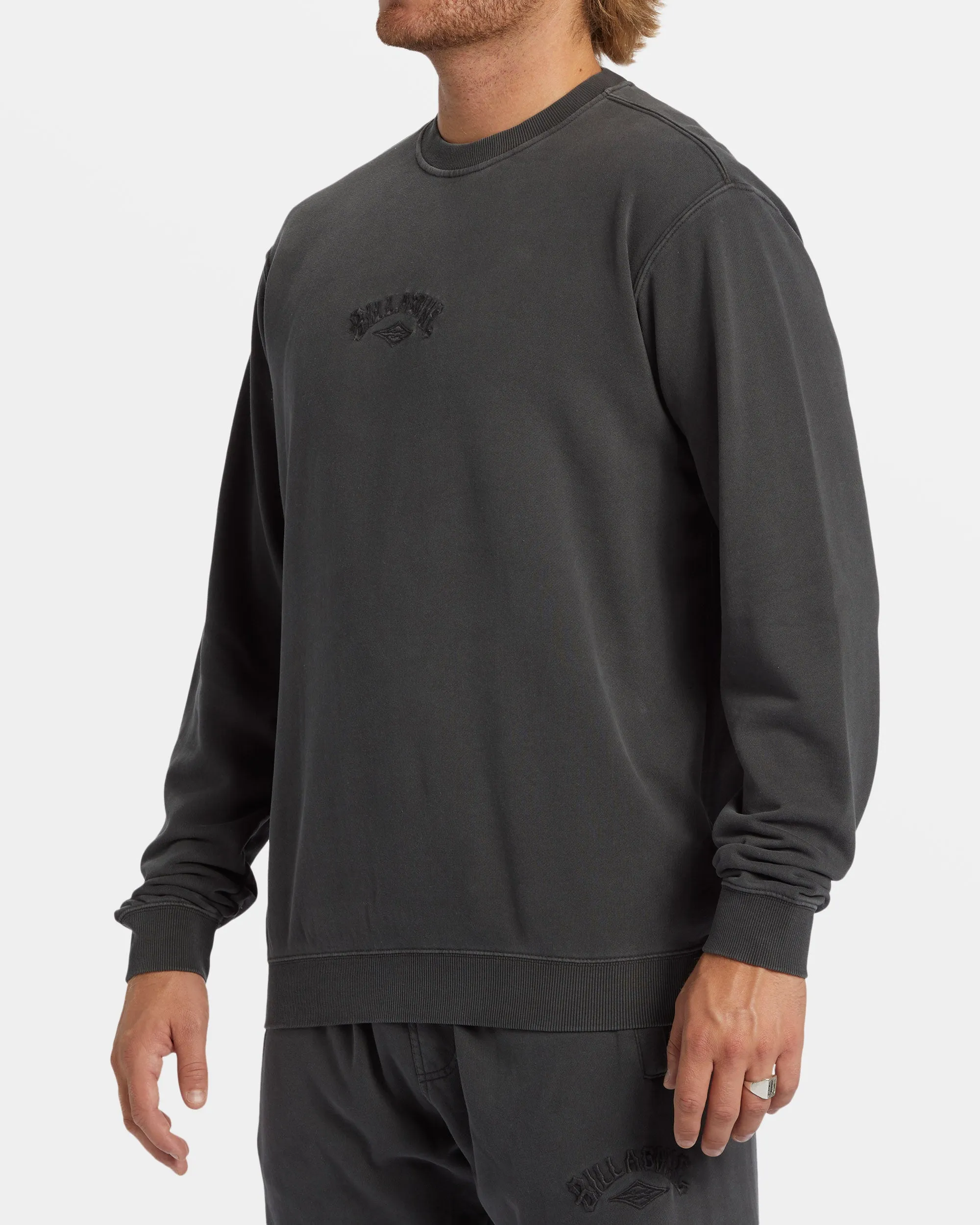 Wave Washed Crewneck Sweatshirt - Raven sold by Billabong product image thumbnail 3