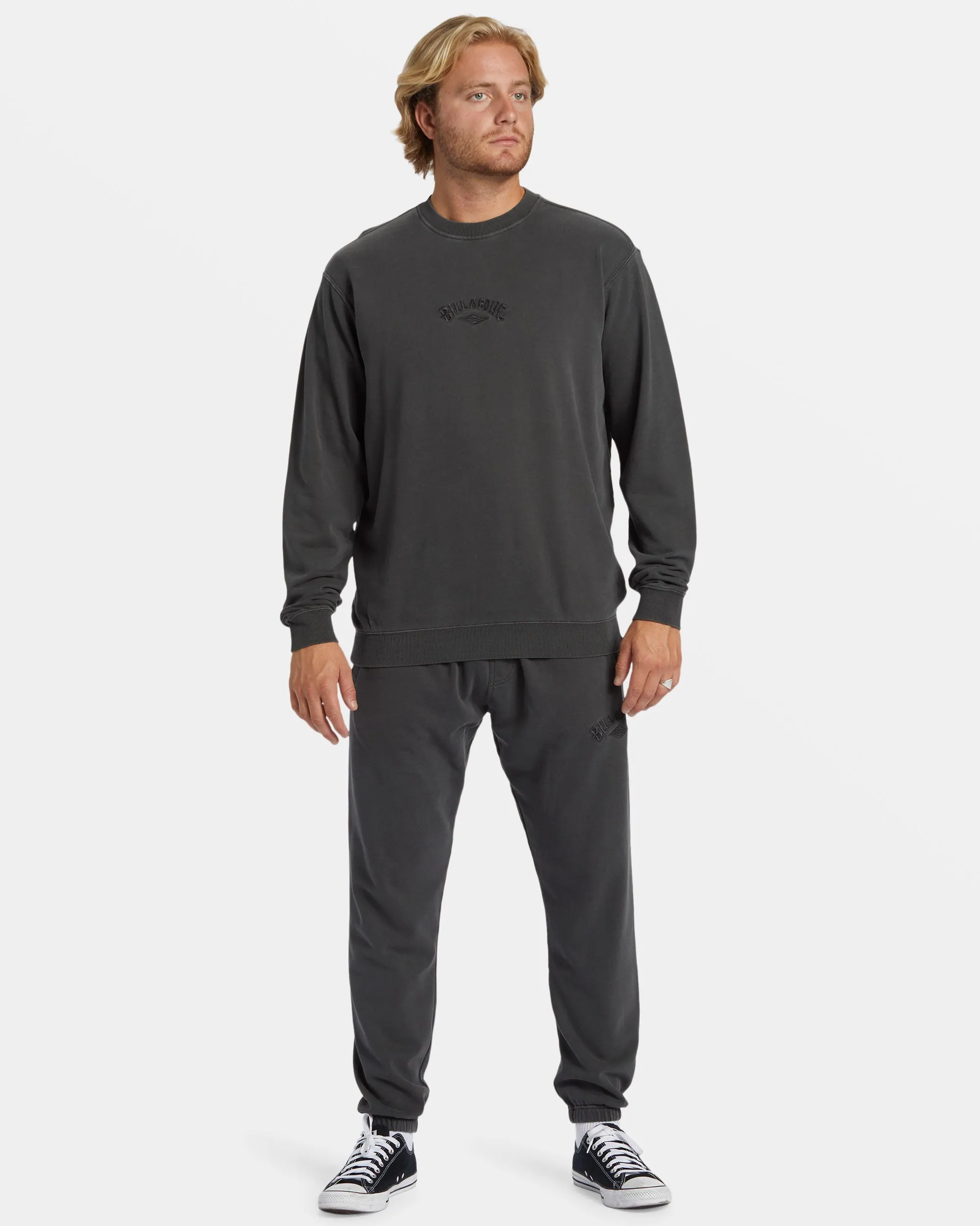 Wave Washed Crewneck Sweatshirt - Raven sold by Billabong product image thumbnail 4