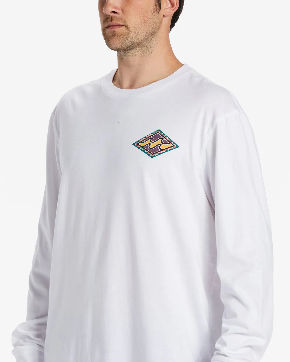 Crayon Wave Long Sleeve T-Shirt - White sold by Billabong product image thumbnail 3