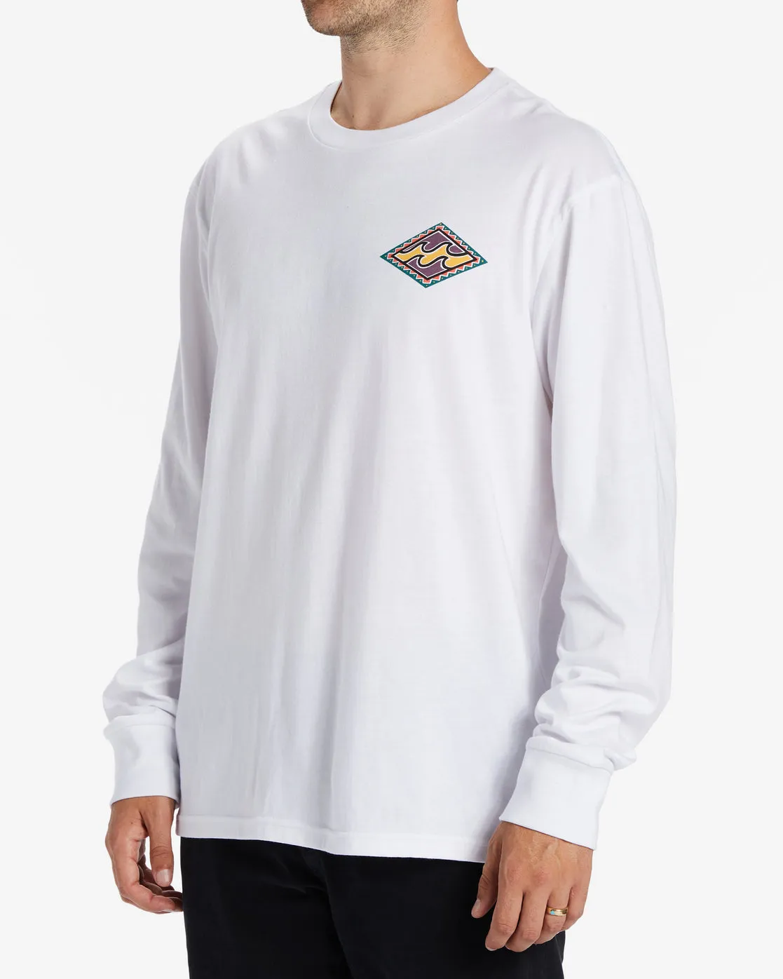 Crayon Wave Long Sleeve T-Shirt - White sold by Billabong product image thumbnail 4