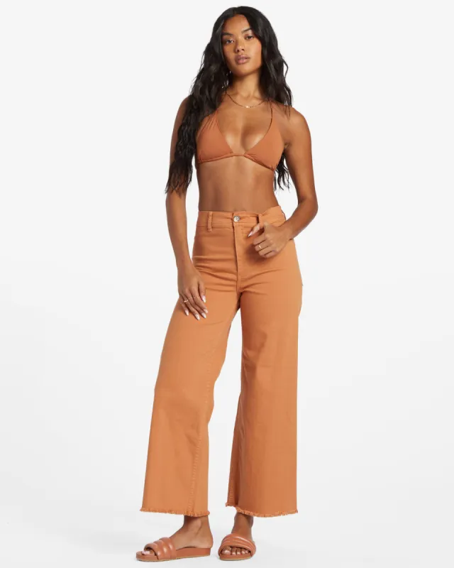 Free Fall High-Waist Pants - Toffee sold by Billabong