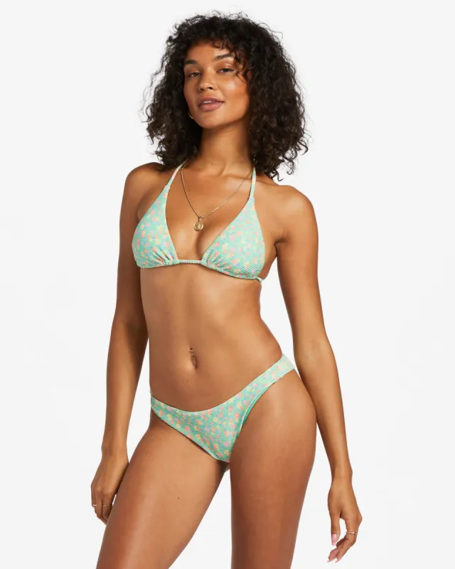 I Sea You Tanlines Triangle Bikini Top - Spearmint sold by Billabong