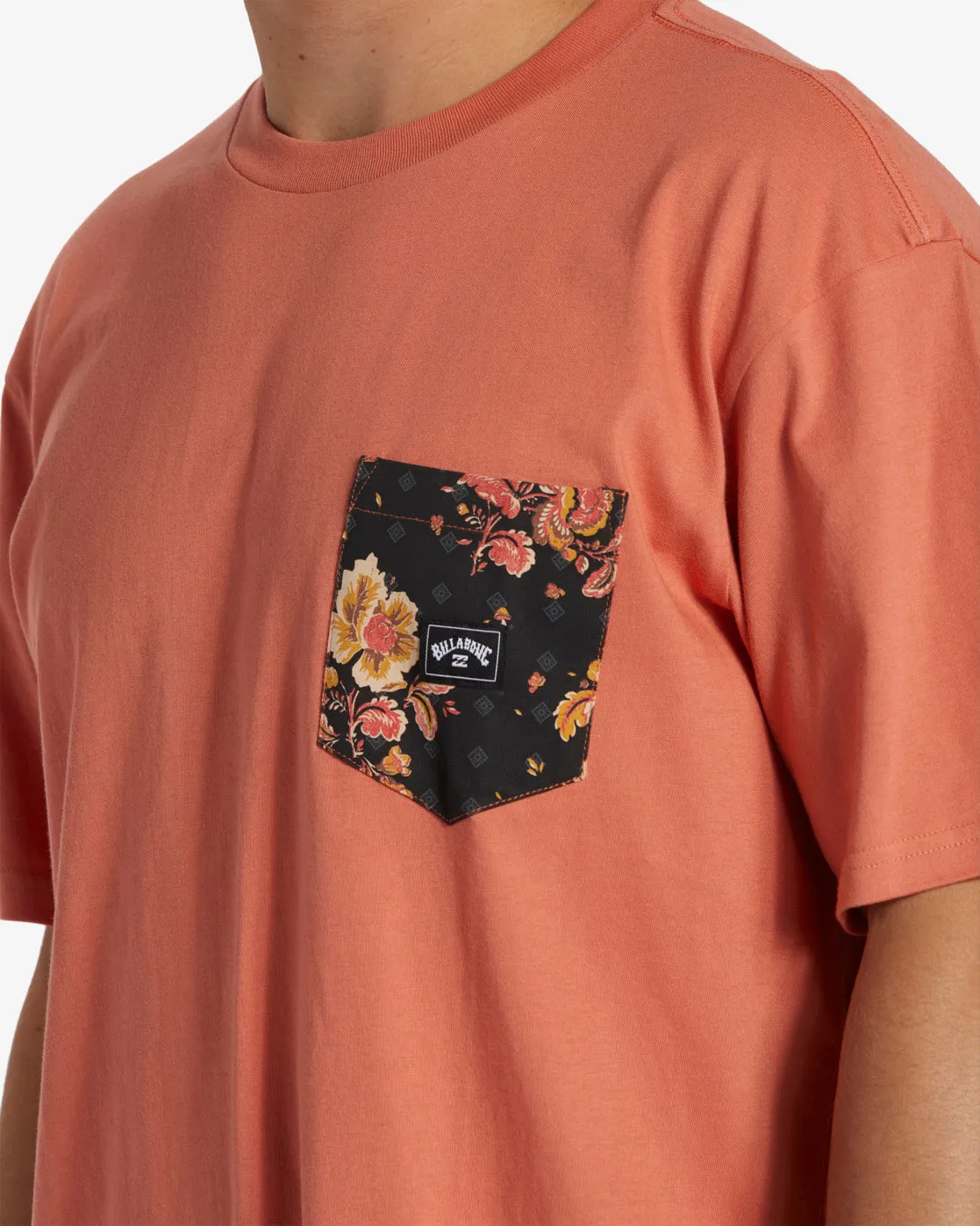 Team Pocket T-Shirt - Coral sold by Billabong product image thumbnail 3