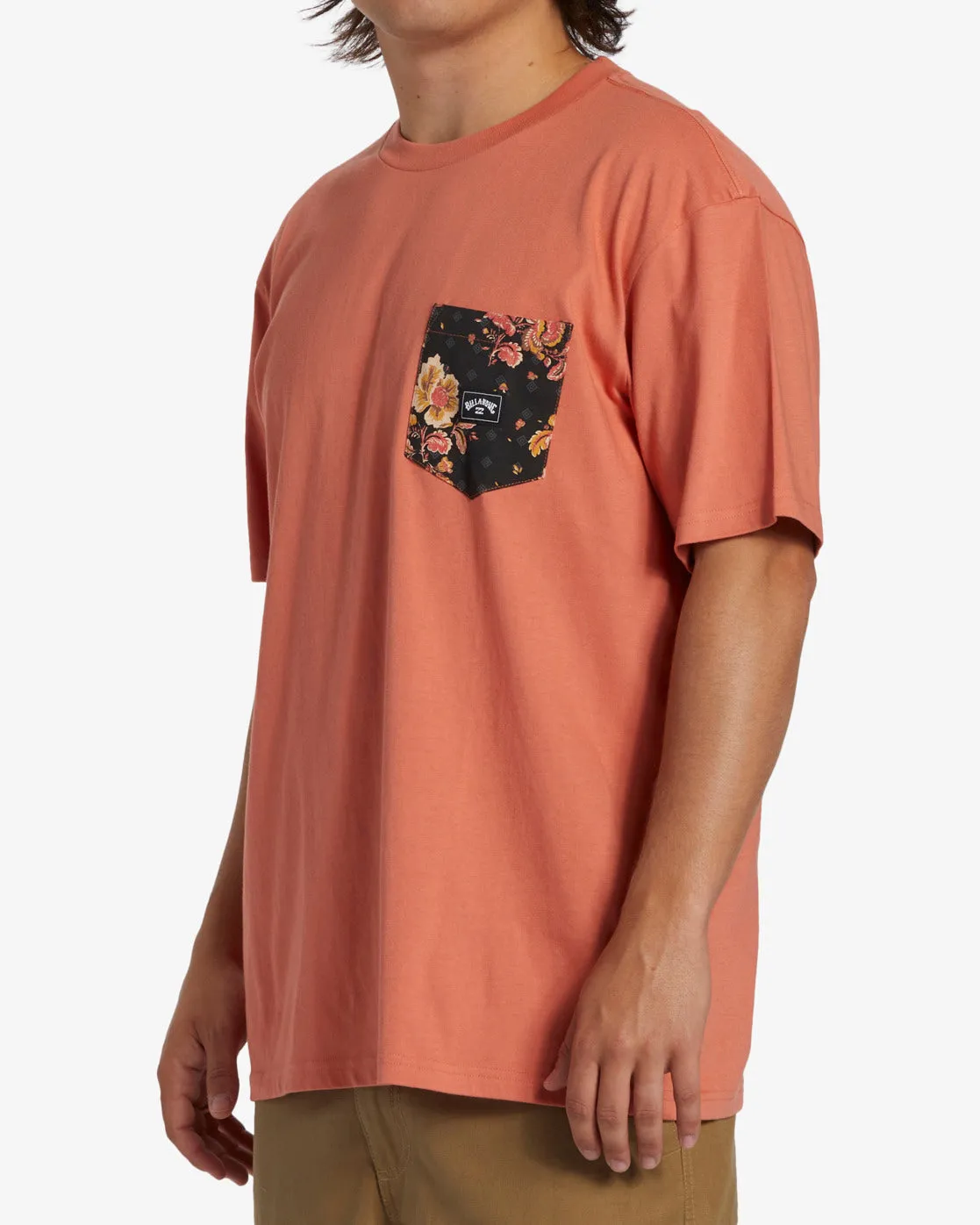 Team Pocket T-Shirt - Coral sold by Billabong product image thumbnail 4
