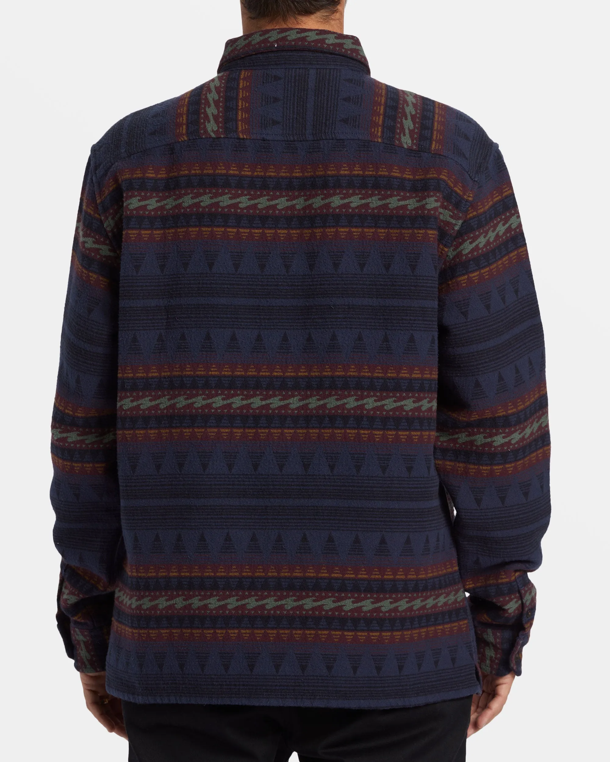 Offshore Jacquard Flannel Long Sleeve Shirt - Dusty Navy sold by Billabong product image thumbnail 3