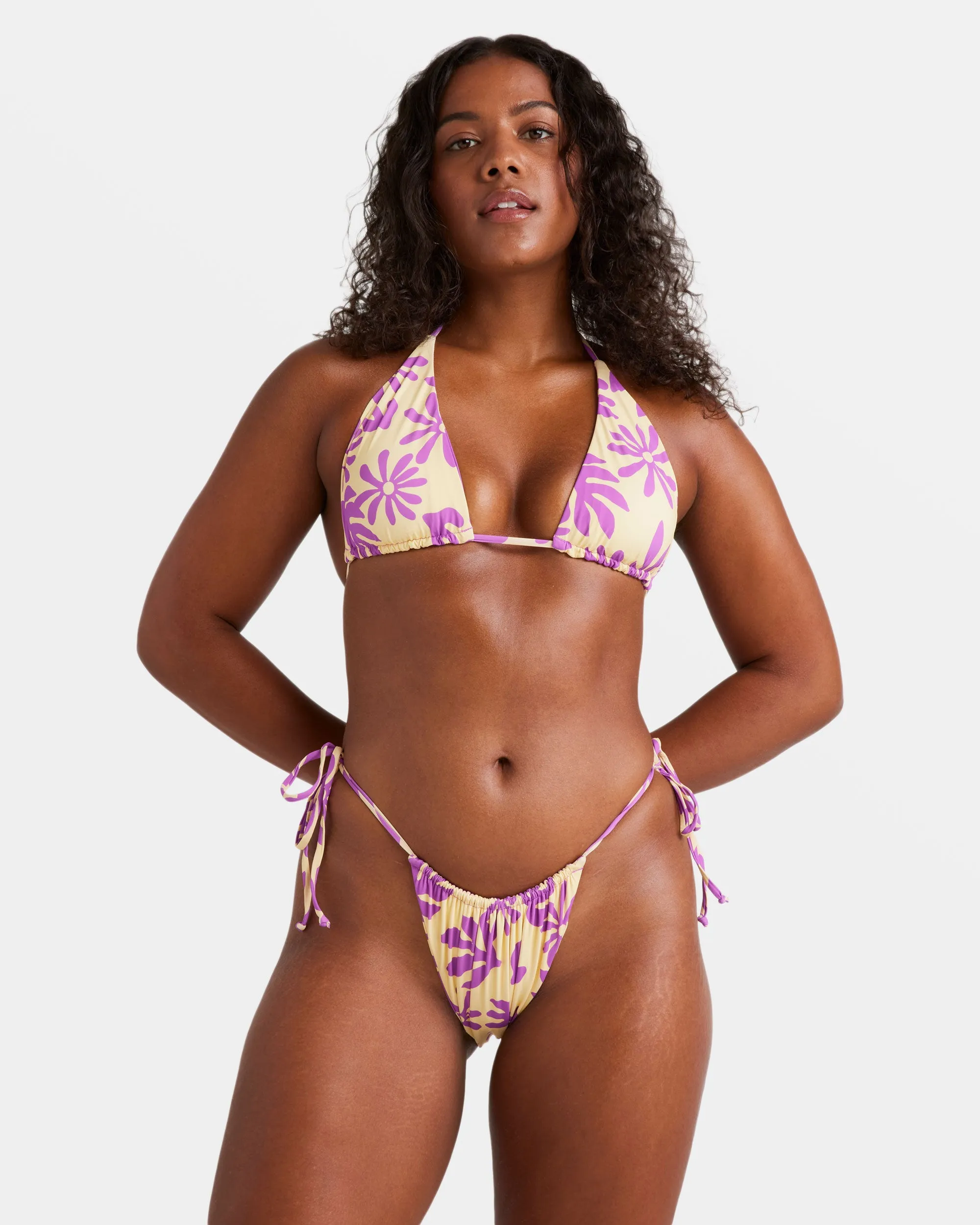 Deep Sea Daisy Side-Tie Skimpy Bikini Bottoms - Multi sold by Billabong product image thumbnail 3