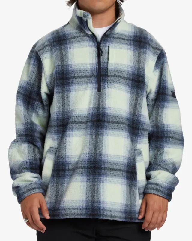Boundary Half-Zip Mock Neck Fleece - Slate Blue sold by Billabong
