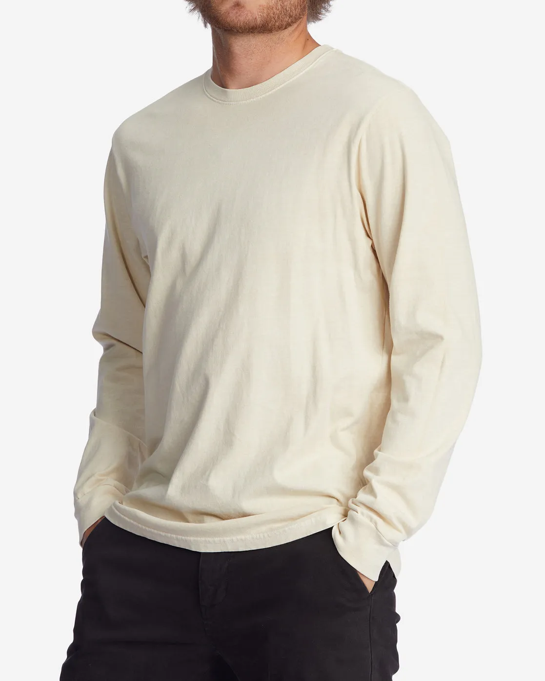 Essential Wave Washed Long Sleeve T-Shirt - Bone sold by Billabong