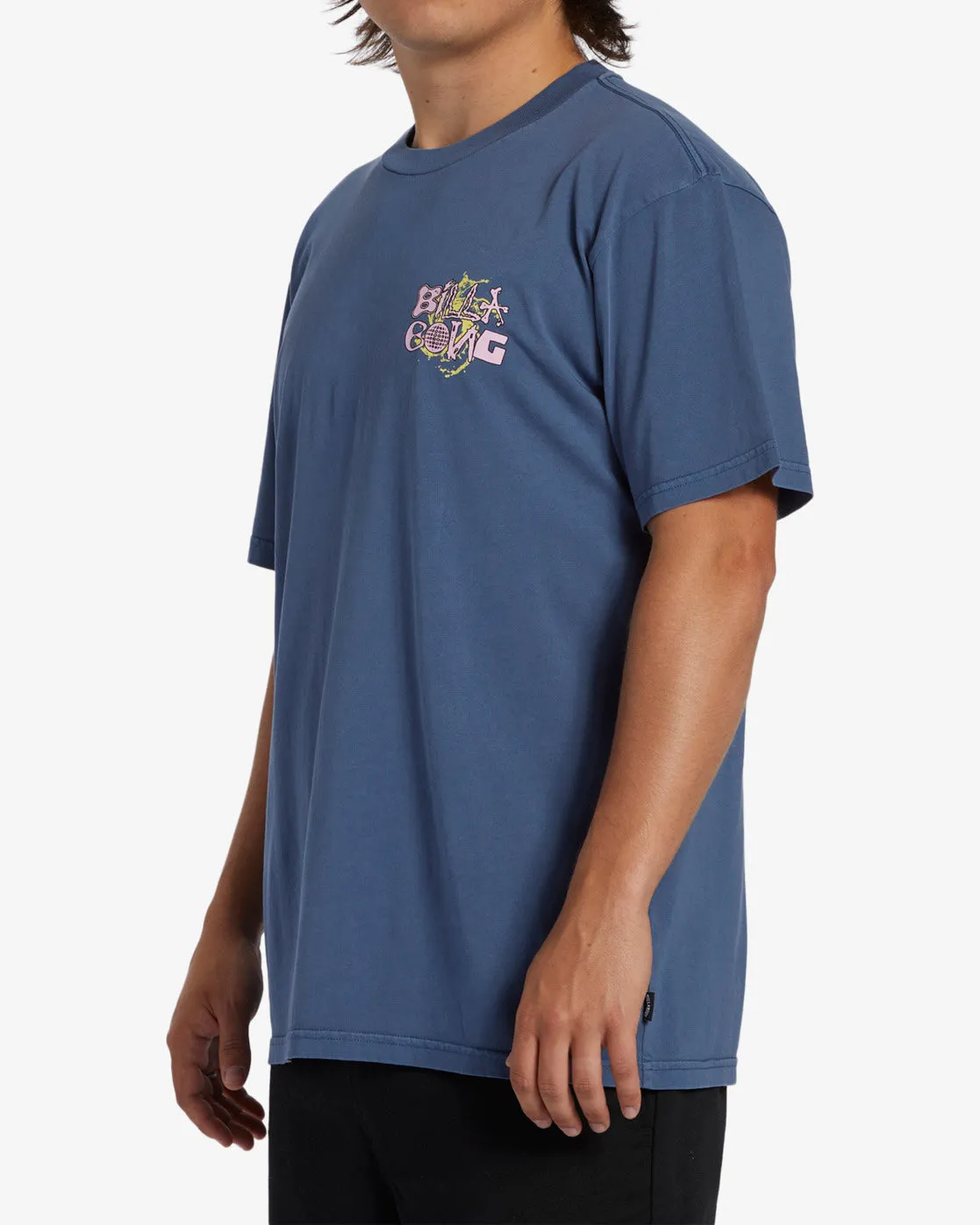 High Tide Short Sleeve Wave Washed T-Shirt - Slate Blue sold by Billabong product image thumbnail 4