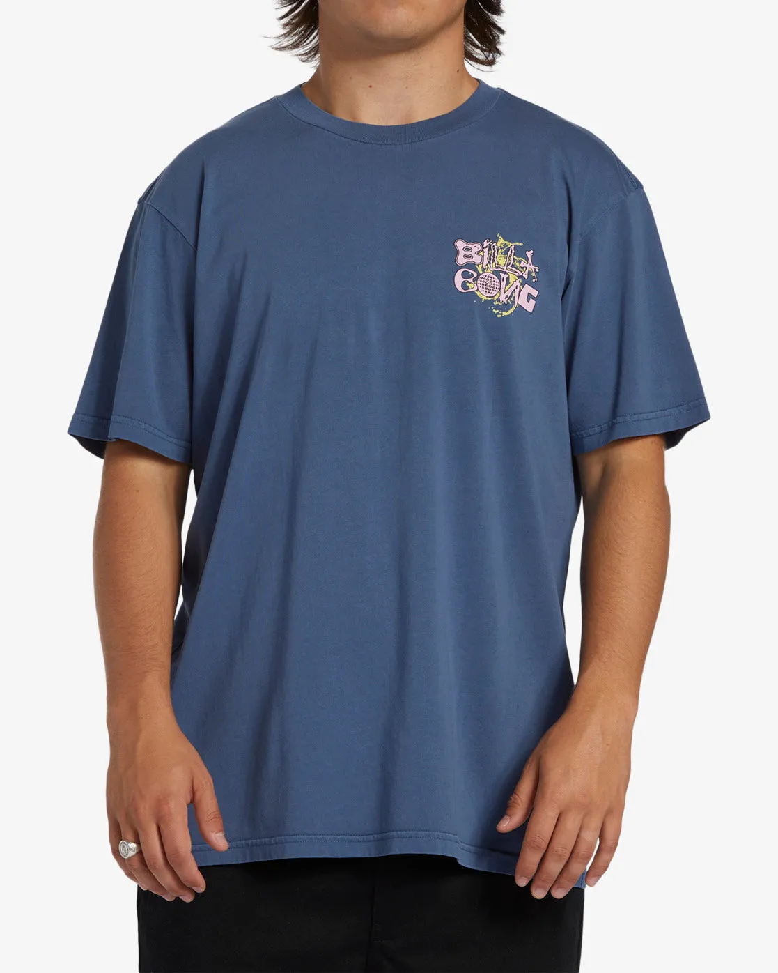 High Tide Short Sleeve Wave Washed T-Shirt - Slate Blue sold by Billabong product image thumbnail 2