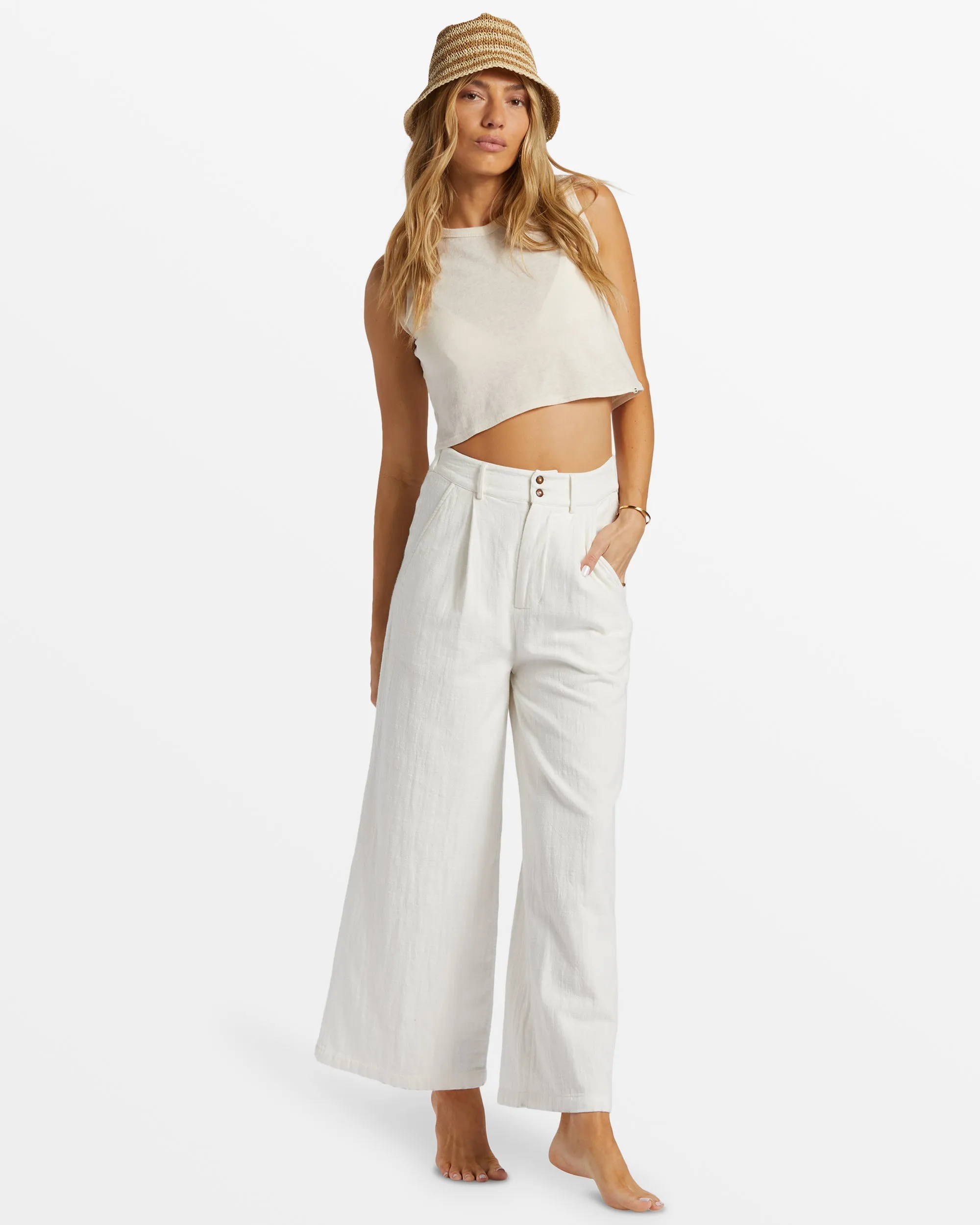 Tailor Made Wide Leg Pants - Salt Crystal sold by Billabong product image thumbnail 2