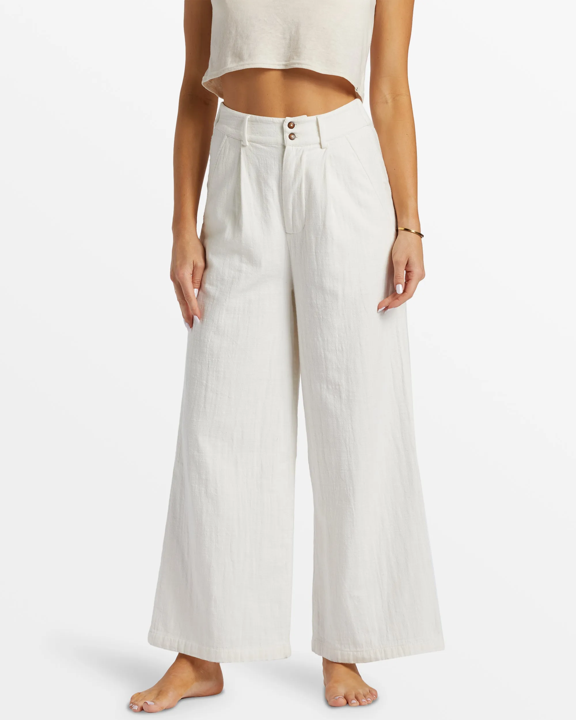 Tailor Made Wide Leg Pants - Salt Crystal sold by Billabong product image thumbnail 5