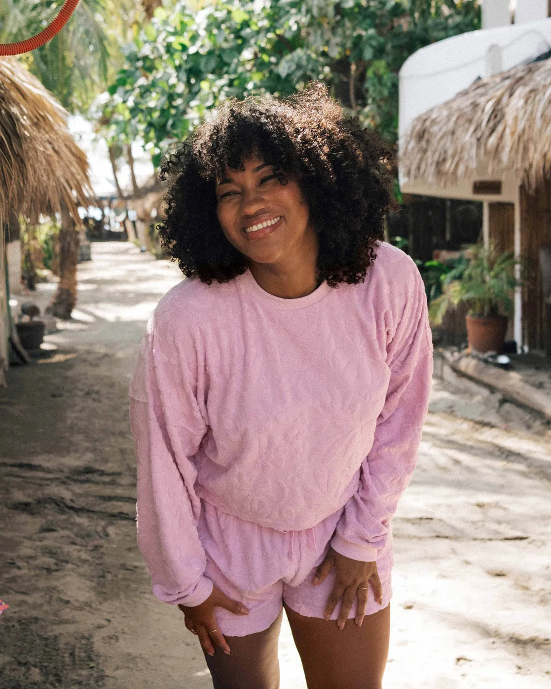 Loosen Up Crew Neck Sweatshirt - Lilac Smoke sold by Billabong