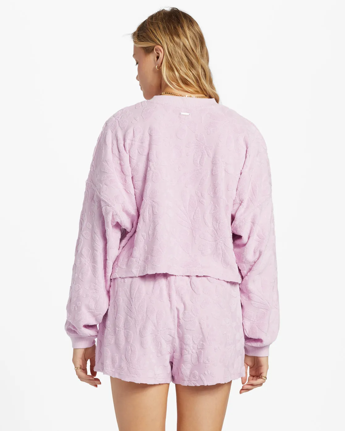 Loosen Up Crew Neck Sweatshirt - Lilac Smoke sold by Billabong product image thumbnail 2