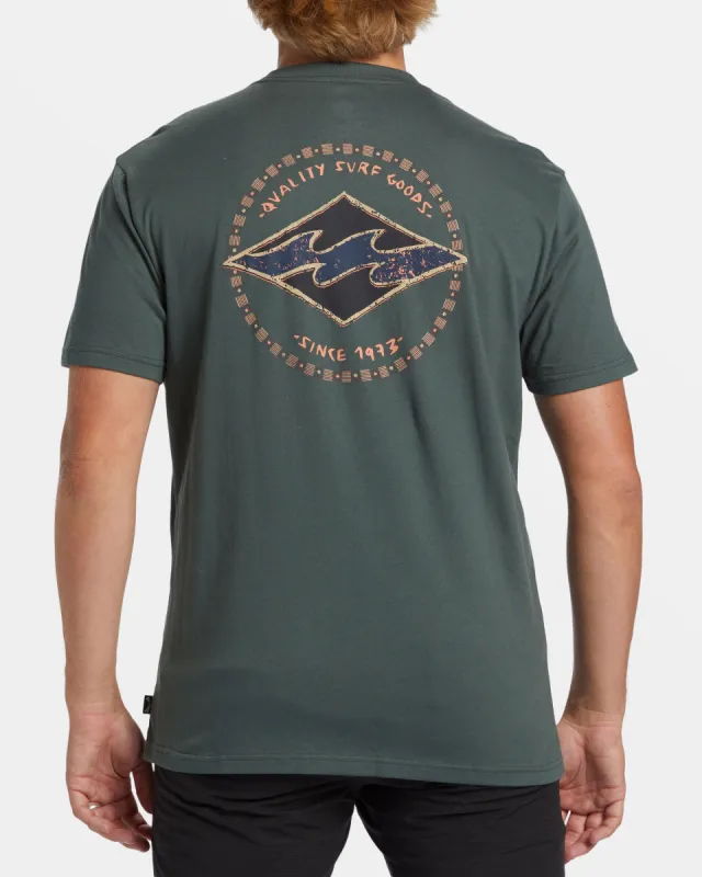 Rotor Diamond T-Shirt - Slate Green sold by Billabong