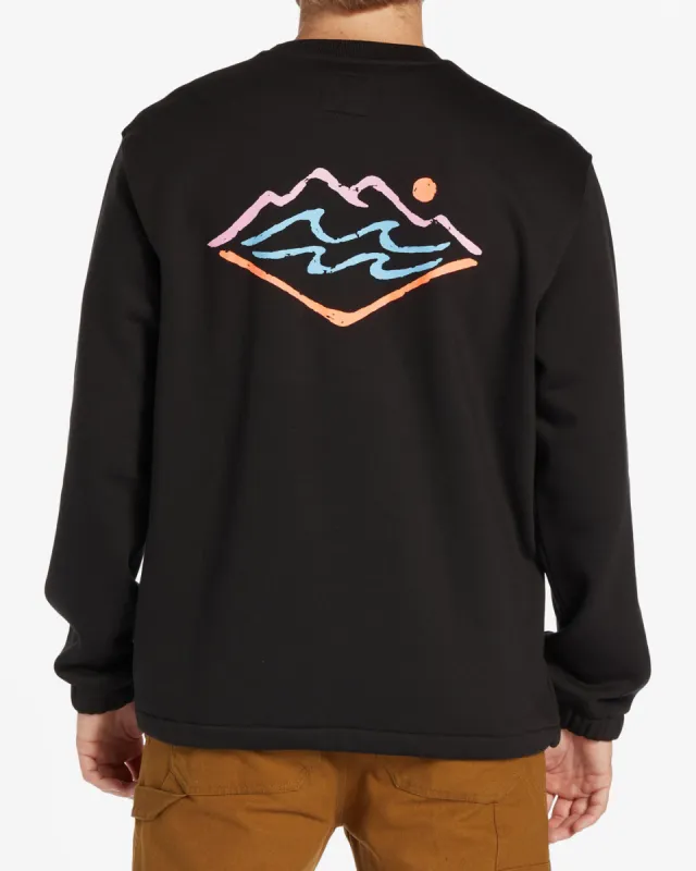 Compass Crew Sweatshirt - Black sold by Billabong