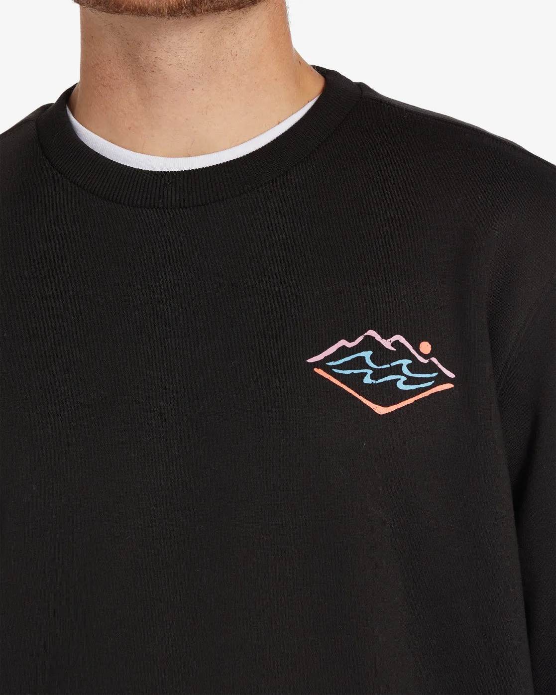 Compass Crew Sweatshirt - Black sold by Billabong product image thumbnail 4