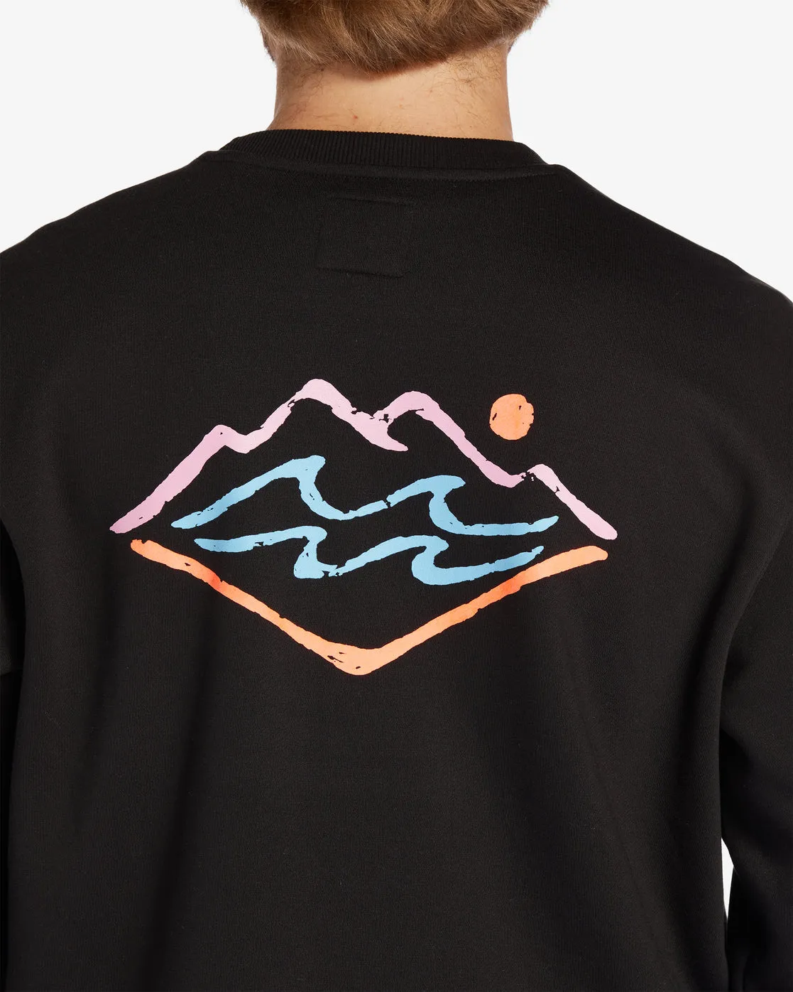 Compass Crew Sweatshirt - Black sold by Billabong product image thumbnail 3