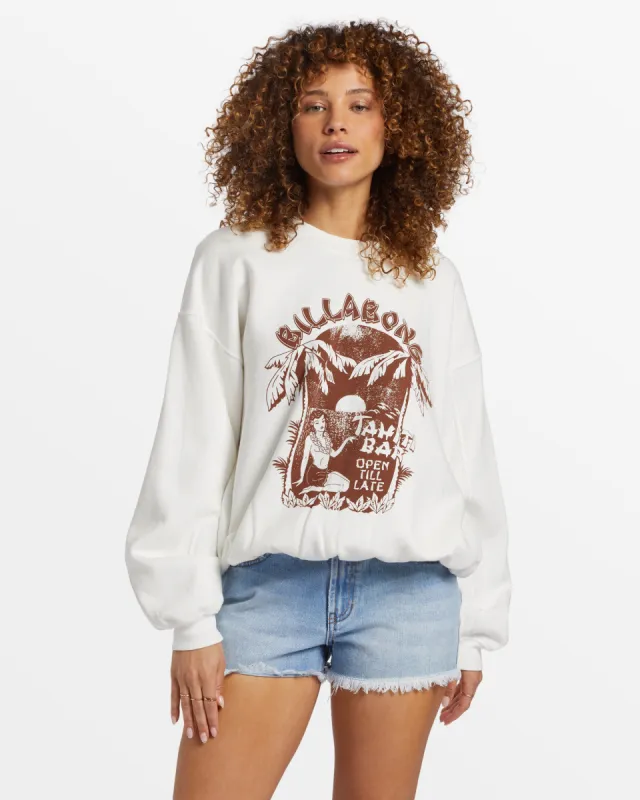 Aloha Kendal Crew Neck Sweatshirt - Salt Crystal sold by Billabong