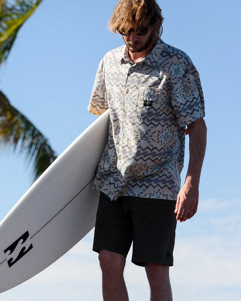 A/Div Surftrek Trail Short Sleeve Shirt - Seafoam sold by Billabong