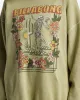 Ride In Oversized Crewneck Sweatshirt - Avocado sold by Billabong