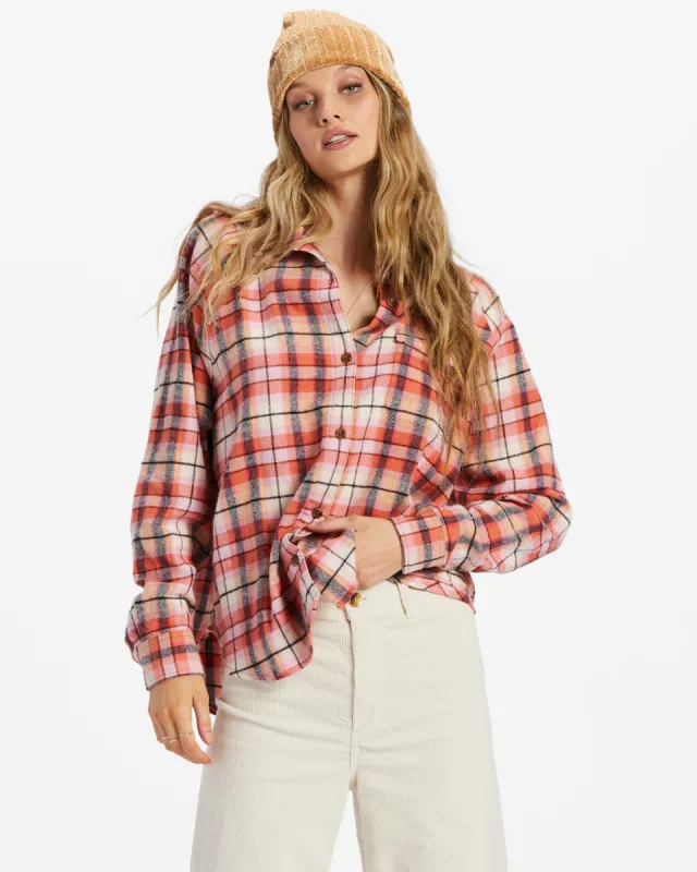 Best Time Long Sleeve Shirt - Hibiscus sold by Billabong