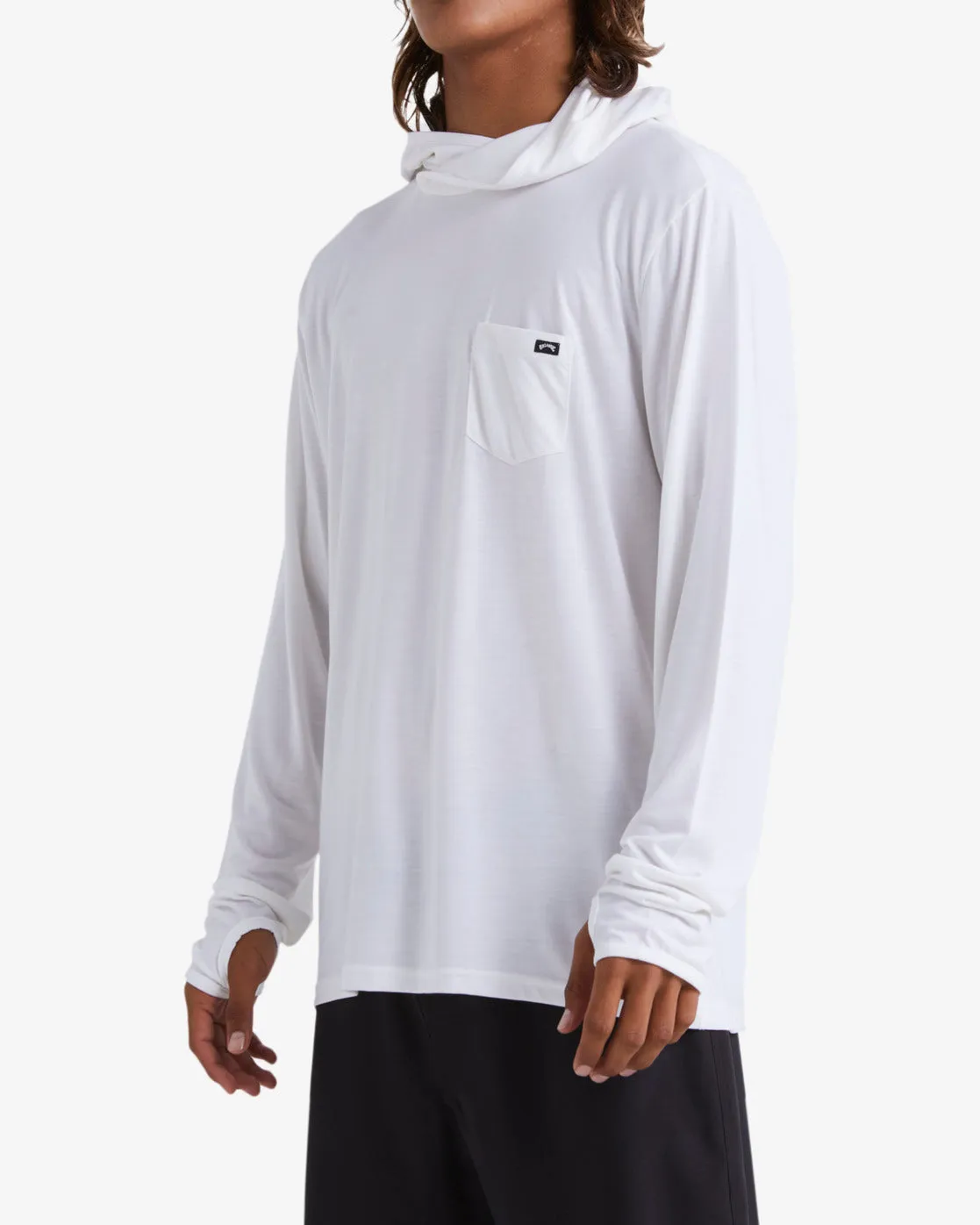 Eclipse Hooded Long Sleeve Surf T-Shirt - White sold by Billabong product image thumbnail 4