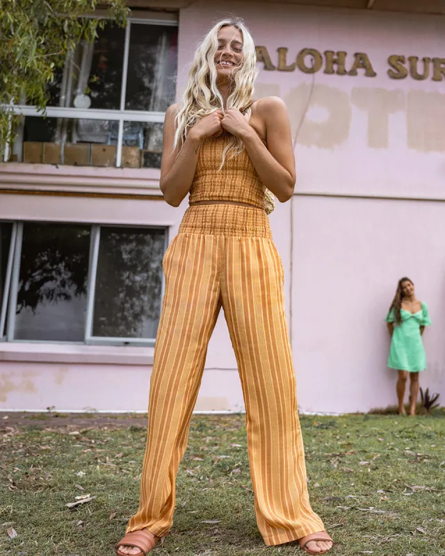 New Waves 2 Elastic Waist Pants - Peach Punch sold by Billabong