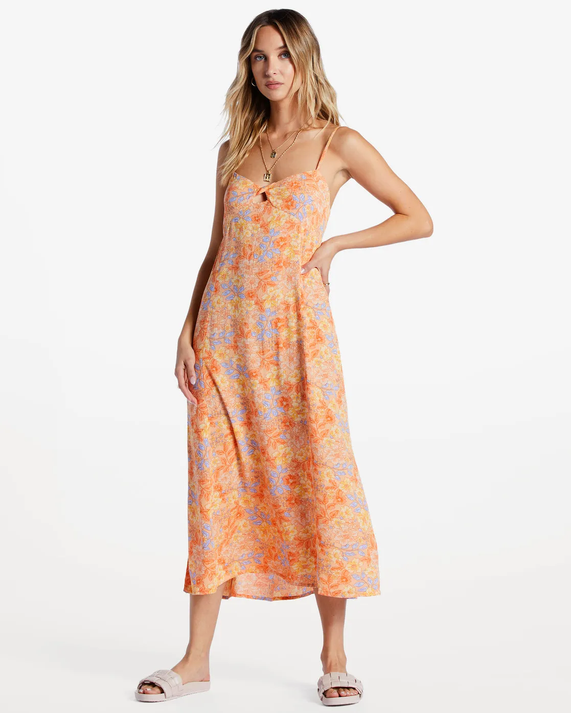Last Sunset Midi Dress - Light Melon sold by Billabong