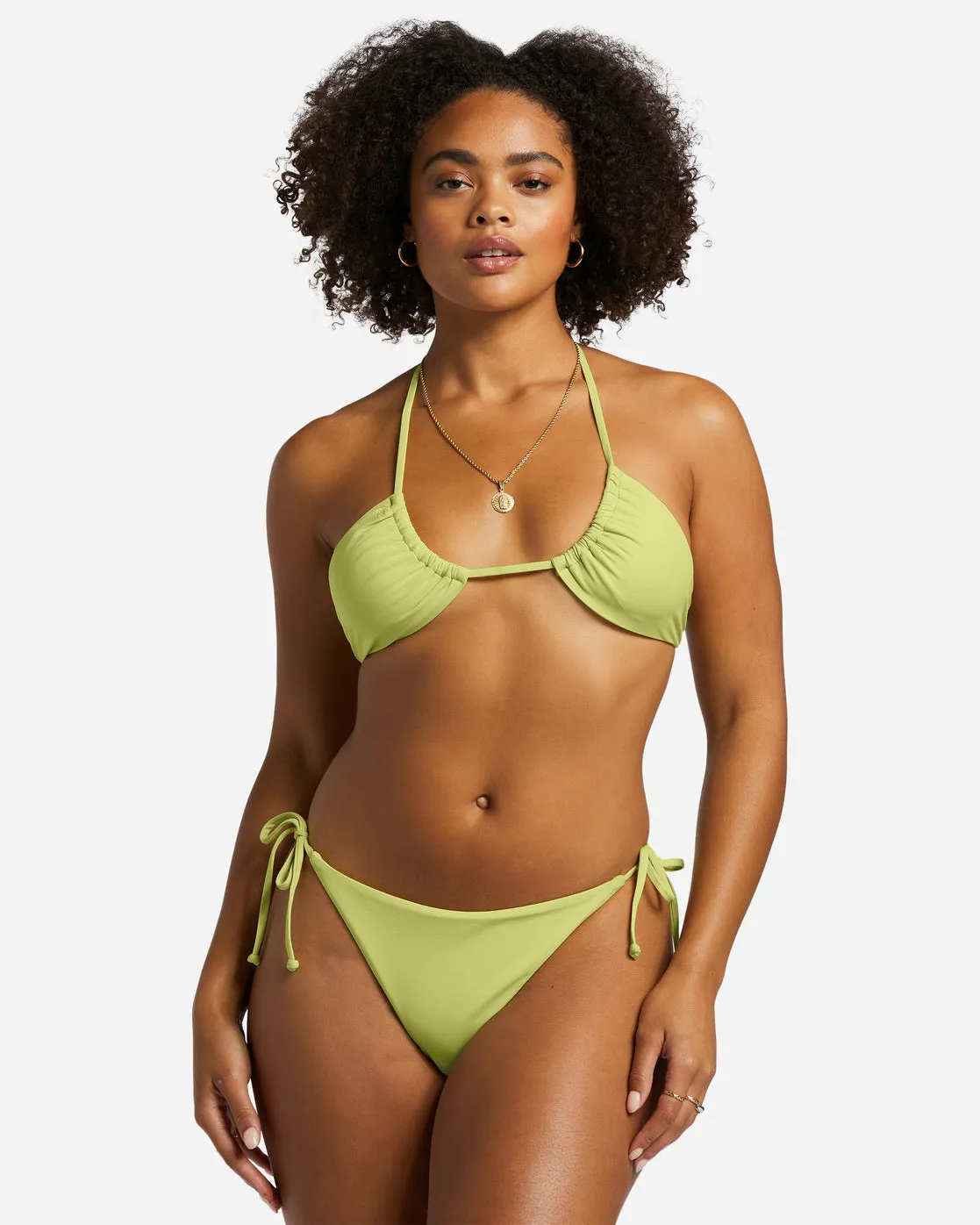 Sol Searcher Tie-Side Tanga Bikini Bottoms - Light Lime sold by Billabong product image thumbnail 5