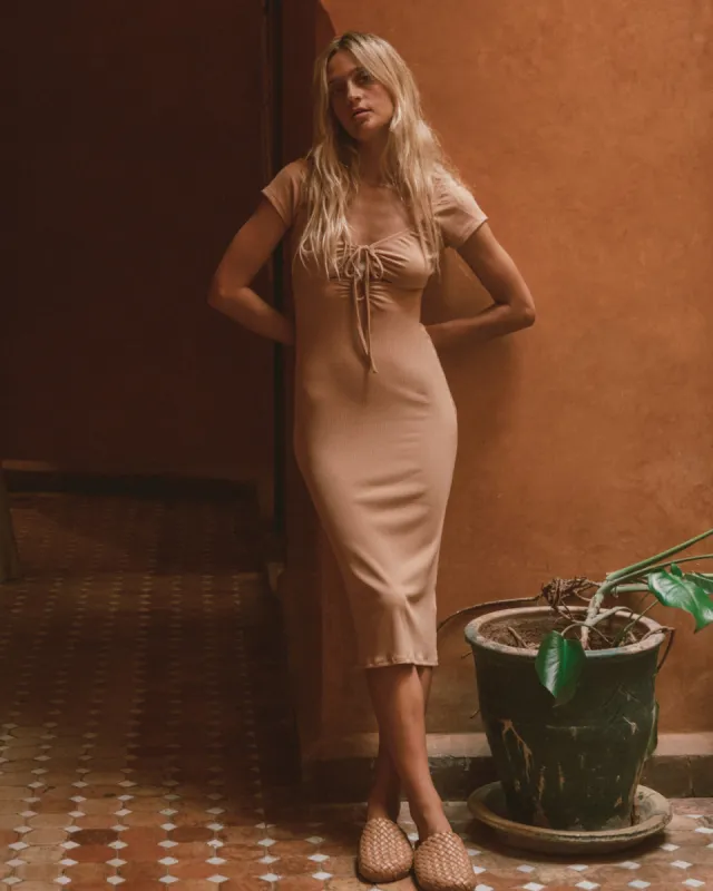 New Mood Midi Dress - Truffle sold by Billabong