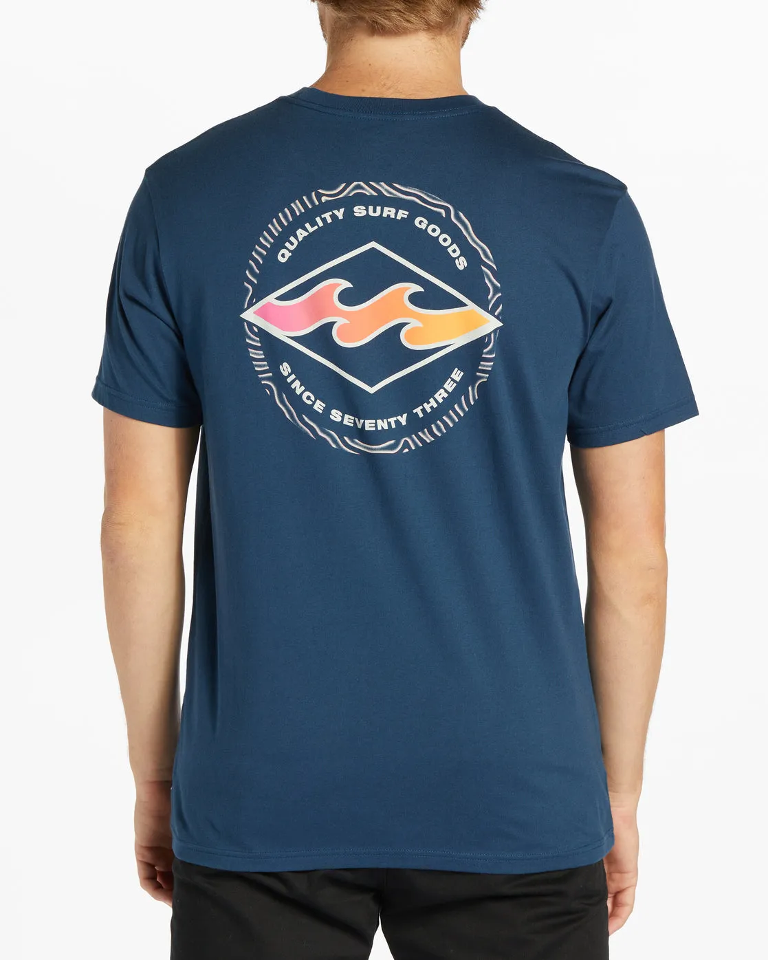 Rotor Diamond Short Sleeve T-Shirt - Dark Blue sold by Billabong
