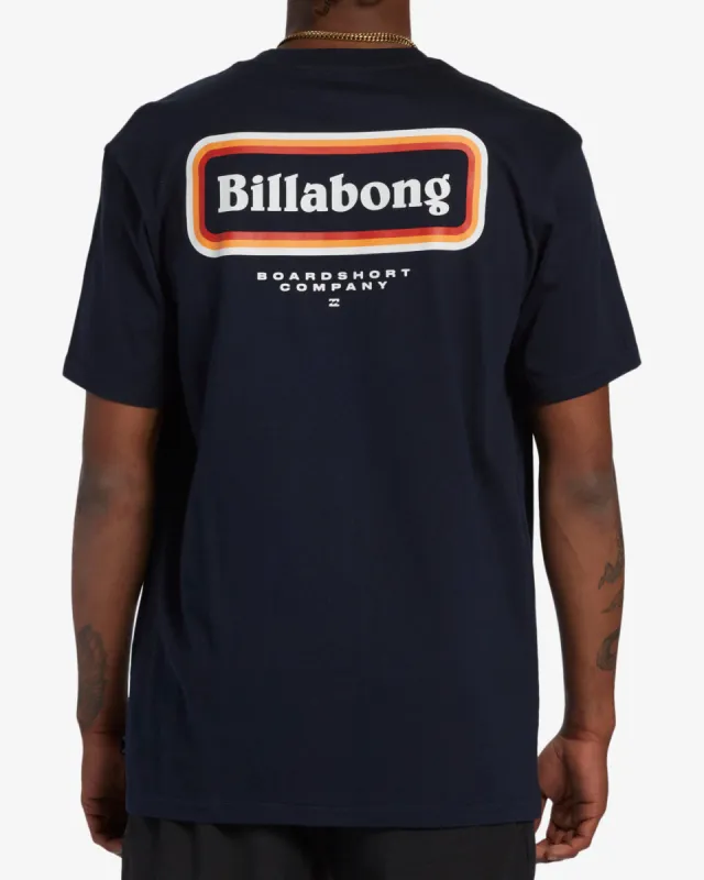 Walled T-Shirt - Navy sold by Billabong