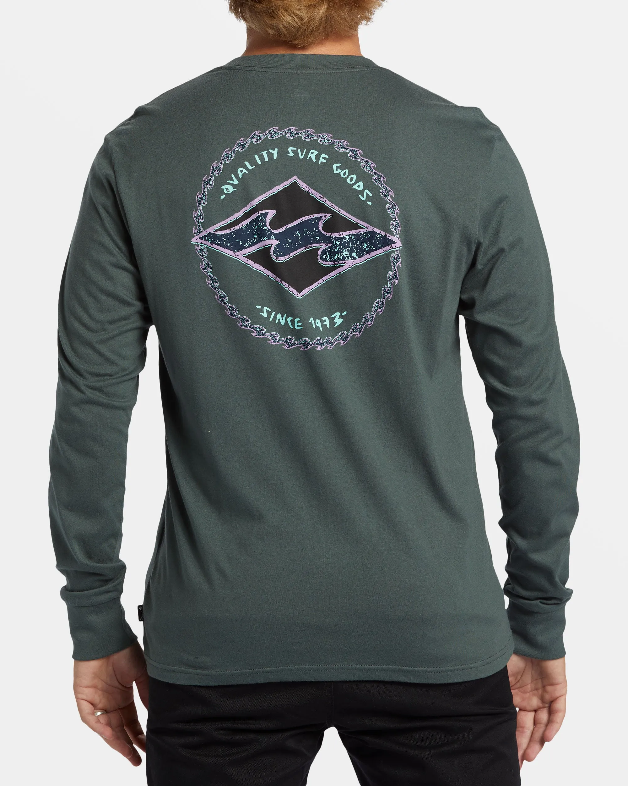 Rotor Diamond Long Sleeve T-shirt - Slate Green sold by Billabong