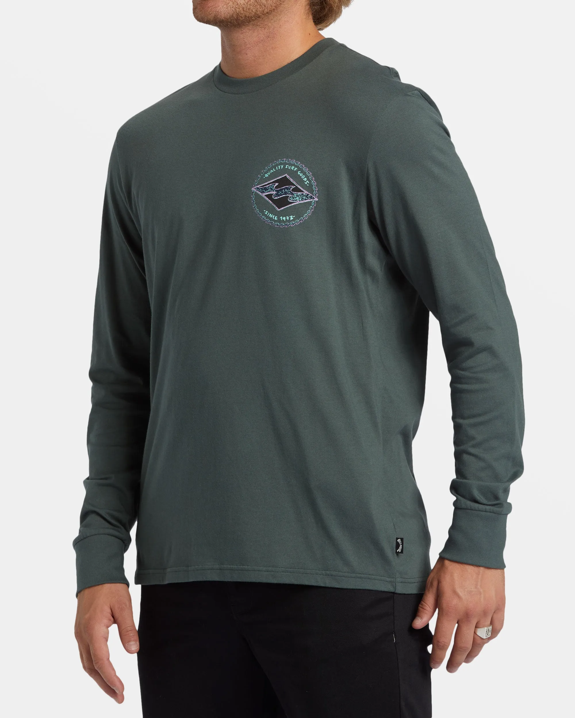 Rotor Diamond Long Sleeve T-shirt - Slate Green sold by Billabong product image thumbnail 5