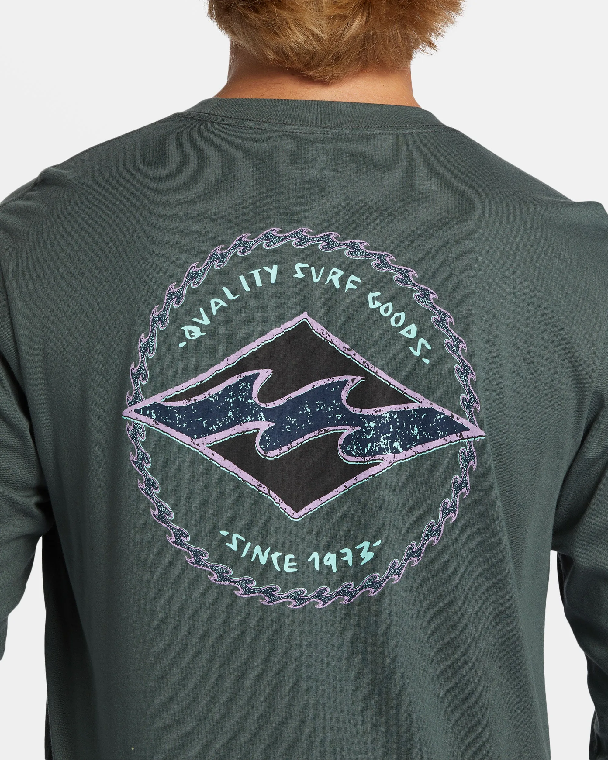 Rotor Diamond Long Sleeve T-shirt - Slate Green sold by Billabong product image thumbnail 3
