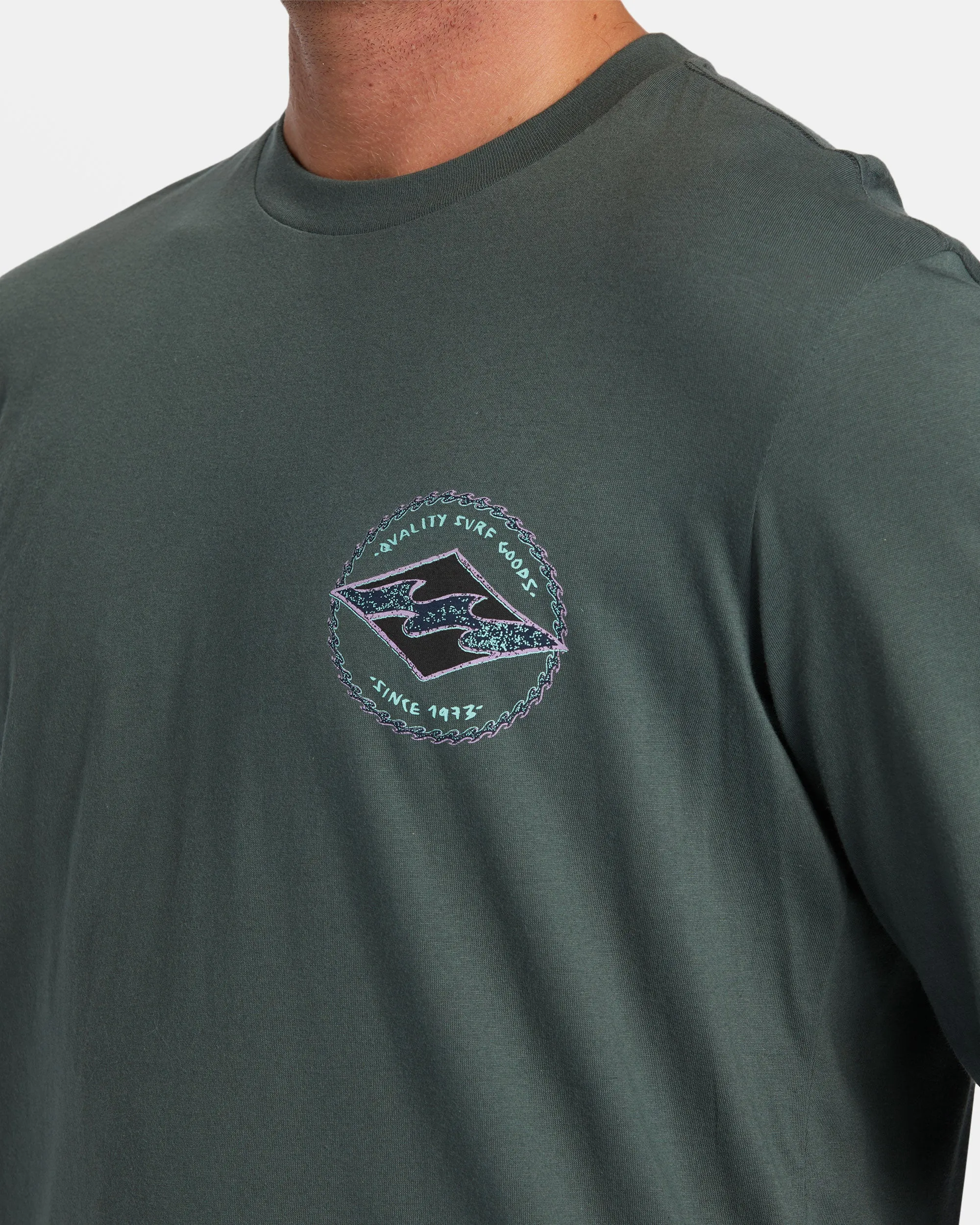 Rotor Diamond Long Sleeve T-shirt - Slate Green sold by Billabong product image thumbnail 4