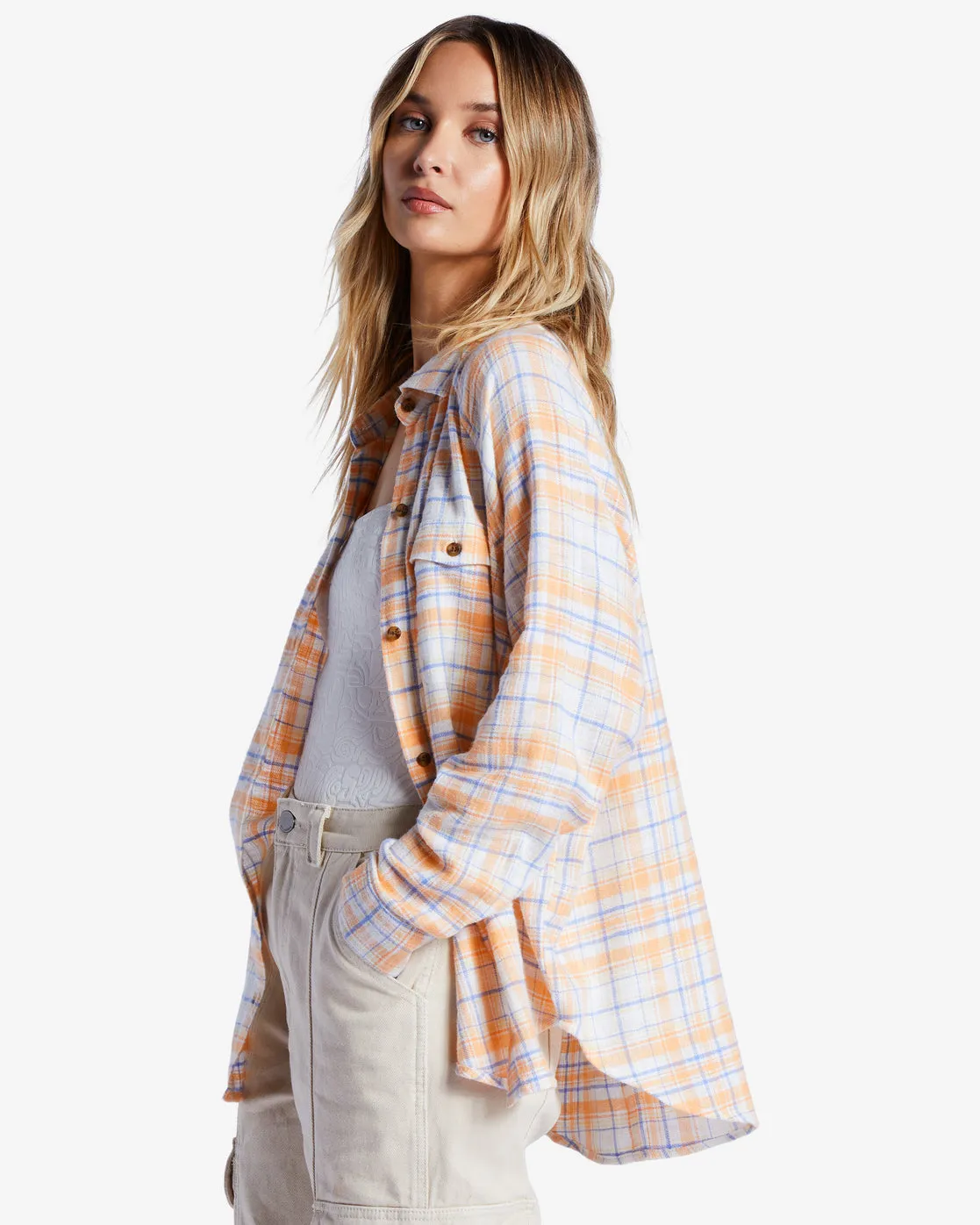 Best Time Long Sleeve Shirt - Salt Crystal sold by Billabong product image thumbnail 5