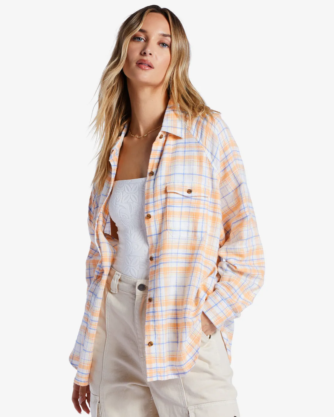 Best Time Long Sleeve Shirt - Salt Crystal sold by Billabong product image thumbnail 2