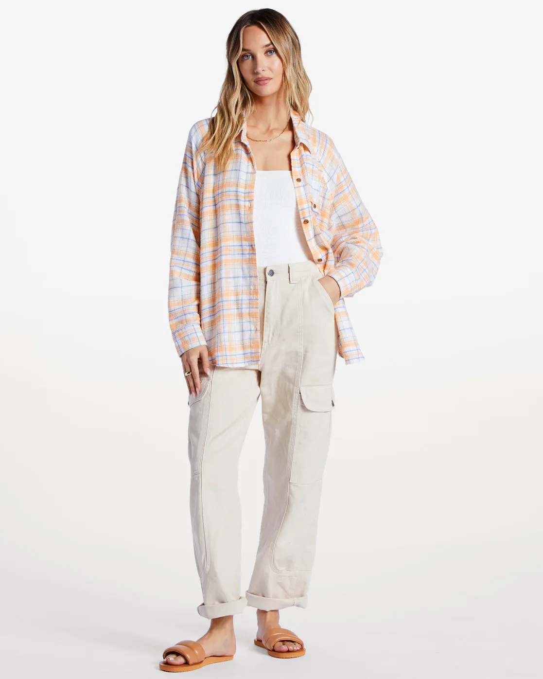 Best Time Long Sleeve Shirt - Salt Crystal sold by Billabong product image thumbnail 3