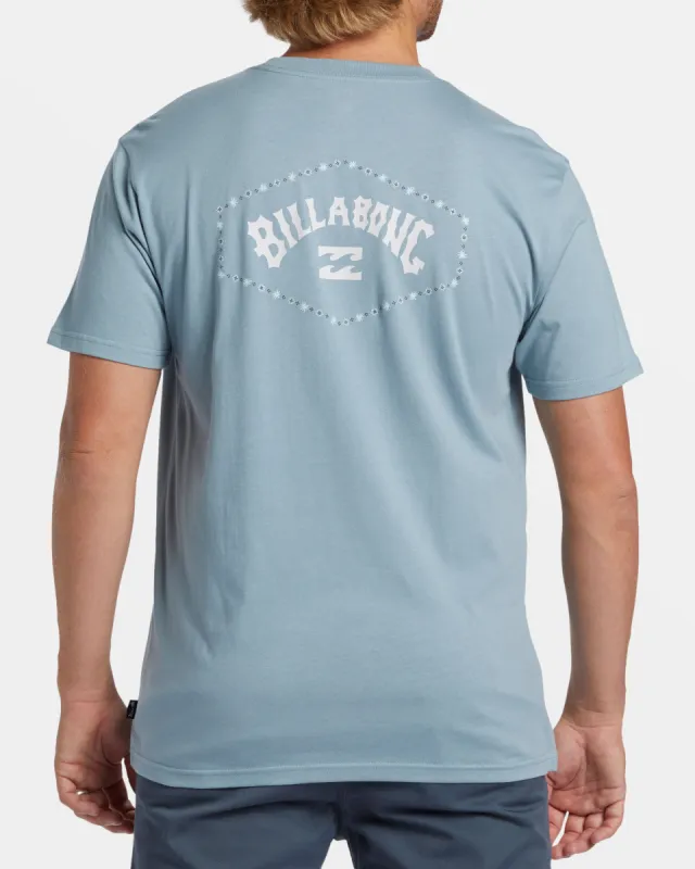 Exit Arch T-Shirt - Washed Blue sold by Billabong