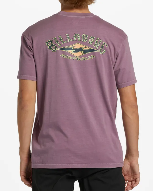 Arch OG Short Sleeve Wave Washed T-Shirt - Washed Wine sold by Billabong