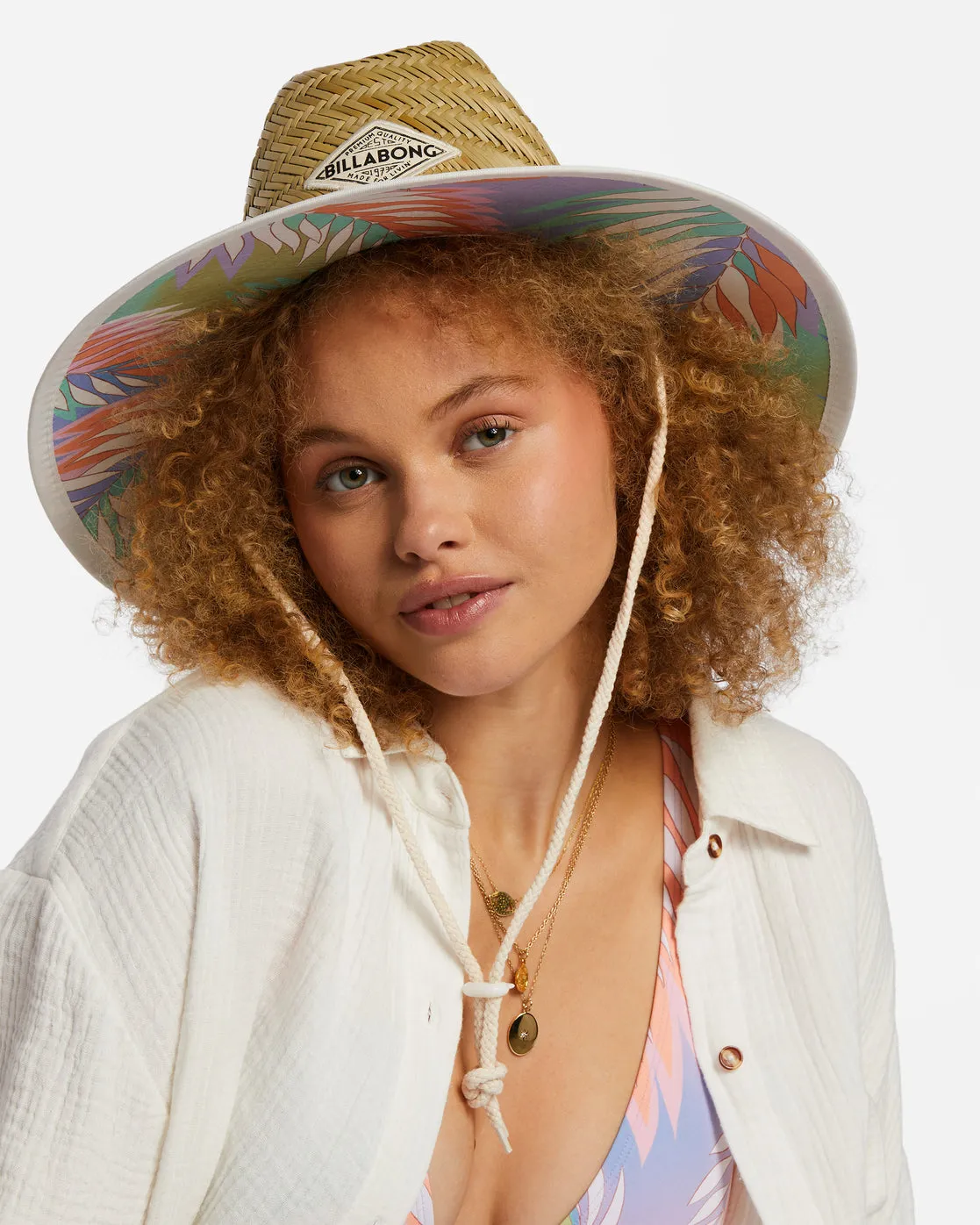 Tipton Straw Lifeguard Hat - Lilac Breeze sold by Billabong